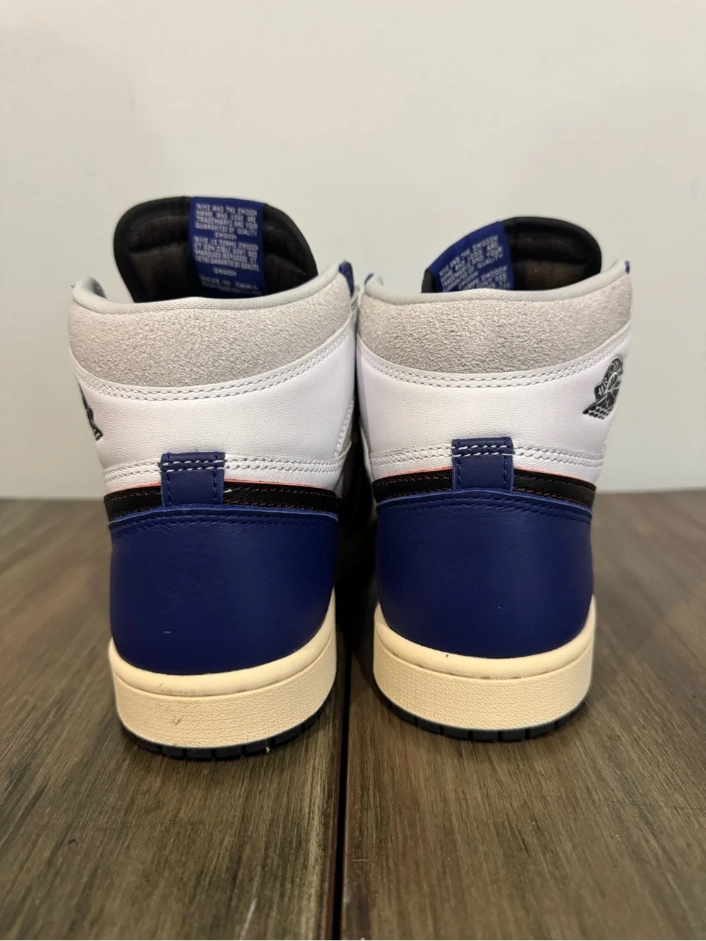 NIKE AIR JORDAN 1 RETRO HIGH OG RARE AIR DEEP ROYAL BLUE SHOES